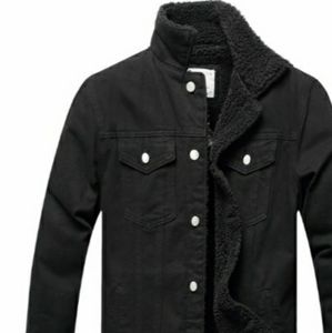 Men's Winter Fleece Trucker Jean Jacket  Sz Large